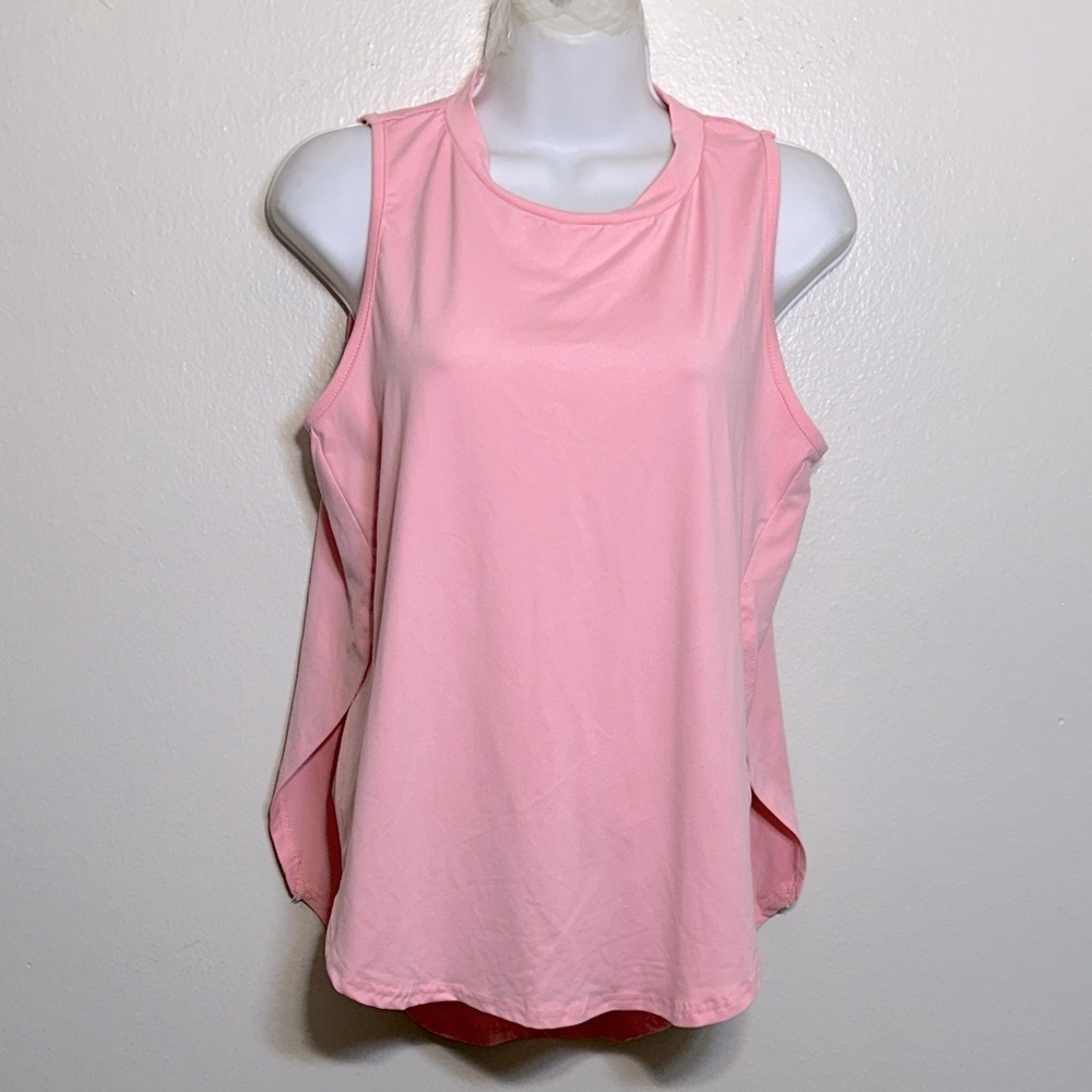 Pink & Blue Sleeveless Women's Top